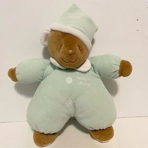 Teddy’s Choice Rattle Bear Plush Pyjamas Sleeping Hat Stuffed Animal Green Y2K